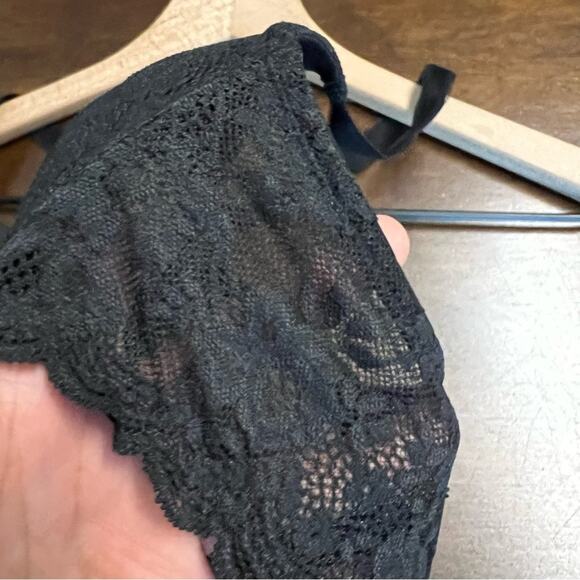 Victoria's Secret Dream Angels Push-Up Bra Black Lace Adj Straps 34D - Picture 4 of 8